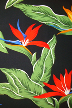 Hana Lima - Barkcloth Hawaii Fabrics - Vintage Style Hawaiian Botanical fabric with Bird of Paradise flowers and naholo
 leaves on a cotton poplin apparel fabric.