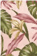 14meli  Tropical Botanical Vintage Hawaiian Fabric. Lily flowers on a cotton poplin apparel fabric.