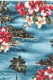 20mauna lepa Tropical Plumeria & Bird Of Paradise Flowers on a Hawaiian cotton broadcloth fabric.