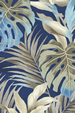 20ukali - Barkcloth Hawaii Fabrics - Tropical Botanical Vintage Hawaiian Fabricwith Orchid flowers on apparel cotton..