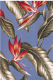 20wali bird of paradise, apparel cotton, tropical Hawaiian vintage style fabric