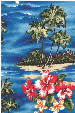 21mauna lepa - tropical vintage style, Hawaiian botanical fabric.