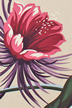 30kapalua
 		night blooming cereus - cotton barkcloth fabric Hawaiian vintage style fabric 