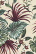 30mamaka
		Hibiscus, flowers -on a non-upholstery cotton barkcloth fabric, Hawaiian vintage style fabric