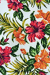 30namu
		Hibiscus, flowers -on a non-upholstery 
		cotton barkcloth fabric, Hawaiian vintage style fabric