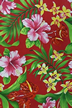 Tropical vintage plumeria, hibiscus, orchid, anthurium floral fabrics,apparel fabric. 