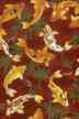 40koi pond Tropical Asian Oriental Japanese koi - carp fish on cotton broadcloth apparel fabric.