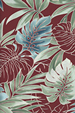 40'Omalu Tropical  fabricleafy botanical design, including Palm leaf, monstera
, and plumeria all over design.
