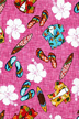 60awa Aloha shirts, slippers, surfboards tropical Hawaiian cotton fabric.