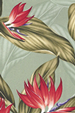 70polani Tropical Botanical Vintage Hawaiian Fabric bird of paradise,, apparel cotton, Hawaiian vintage style fabric.