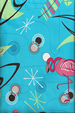 80welo vintage Hawaiian vintage Hawaiian flamingos, space age palm fronds, abstracts