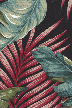 Banana Leaf Black Hawaiian vintage style fabric