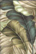 90 Banana Leaf Taupe on cotton non-upholstery bark cloth