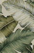 Banana Split Natural, Leafy, Barkcloth Upholstery Hawaiian vintage style fabric
