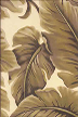 Maluhia Natural Big leafy Hawaiian Tropical Outdoor fabric