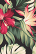 10puahi Tropical Hawaiian Bird Of Paradise and Hibiscus Flowers on apparel weight cotton fabric.