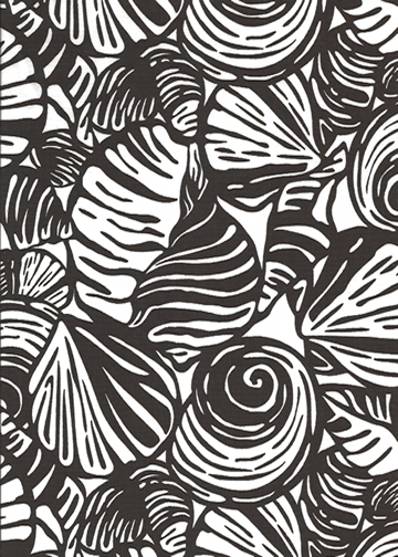 10iwi Tropical Hawaiian seashells, cotton apparel fabric.