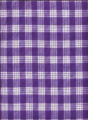11palaka, purple, Purple and white Hawaiian cotton twill gingham apparel fabric apparel fabric, retro fabric, cotton apparel fabric.