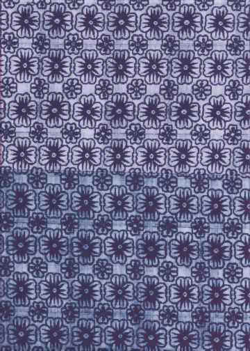 20indigoII Indigo blue reversible quilting or apparel fabric.