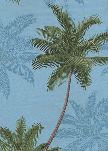 30malie Birds - Barkcloth Hawaii - Timeless Hawaiian Fabrics For your Home& Body
			 Tropical vintage style, Hawaiian botanical palm tree fabric. cotton apparel fabric.