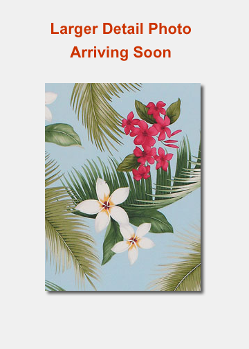 Nohea - Plumeria (frangipani) and palm fronds