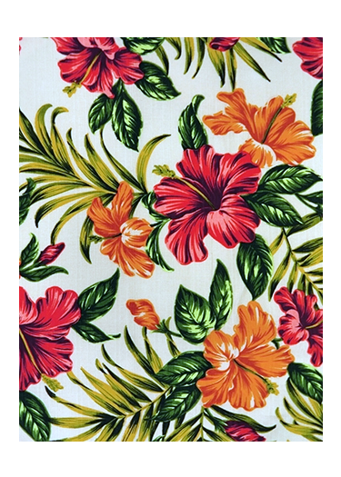 30namu Tropical Hawaiian cotton non-upholstery barkcloth Hawaiian vintage style fabric.