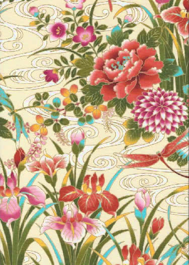 30ohiohi - Barkcloth Hawaii Fabrics - Tropical Botanical Vintage Hawaiian Fabric with Orchid flowers on apparel cotton..