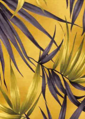 50ena Tropical Hawaiian Tropical Hawaiian Fronds & Ferns , cotton apparel fabric..
