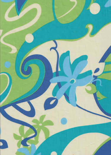 80kai Tropical Hawaiian abstract atomic, sixties, 60's, cotton fabric.