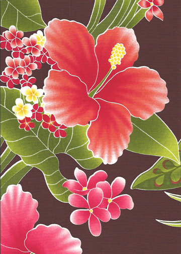 90waina stylized, brightly-colored bird of paradise, monstera, palm fronds and leaves apparel cotton, Tropical Botanical Vintage Hawaiian Fabric vintage style fabric.