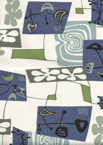 Daddy-O Cream Tropical Hawaiian abstract Bark Crepe upholstery fabric.