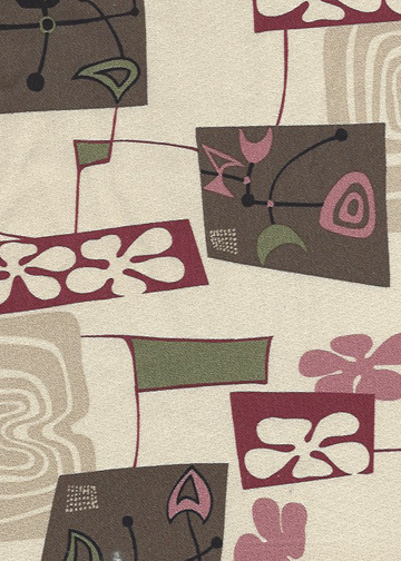 Daddy-O Natural Tropical Hawaiian abstract Bark Crepe upholstery fabric.