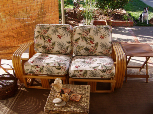 Enlarged view of image rattan couch