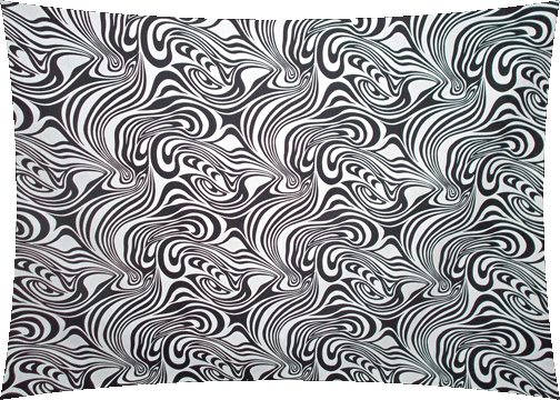 10ahiu Psychedelic, 60's, sixties, mod black & white broadcloth cotton apparel fabric..