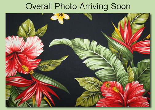 10Pa Wali - Vintage Style Hawaiian Fabrics Tropical Botanical Hawaiian cotton fabric. Pa Wali fabric has hibiscus and plumeria flowers.
