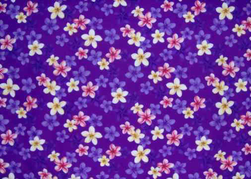 11pluma Tropical Botanical Vintage Hawaiian Fabric Hawaiian Plumeria Flowers - broadcloth, apparel cotton Hawaiian vintage style fabric.