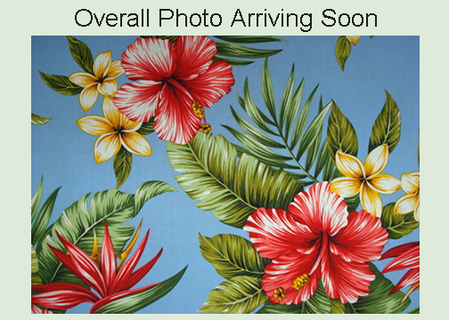 20Pa Wali - Vintage Style Hawaiian Fabrics Tropical Botanical Hawaiian cotton fabric. Pa Wali fabric has hibiscus and plumeria flowers.