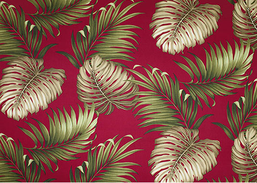 40monstera tropical leaves, apparel cotton, Tropical Botanical Vintage Hawaiian Fabric vintage style fabric.