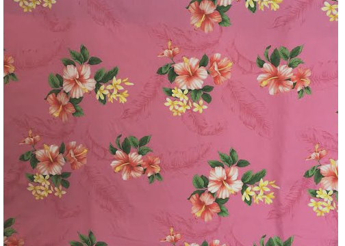 Kuina - Barkcloth Hawaii Fabrics - Vintage Style Hawaiian Fabric
			   Tropical Botanical Vintage Hawaiian Fabric - cotton apparel fabric.