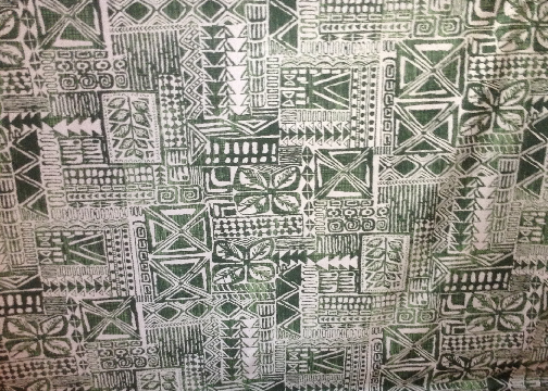 70kapa kaha Vintage Style Hawaiian Reversible cotton apparel weight fabric. Lava, tattoo. lava cloth.