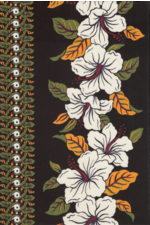 10ana vintage Hawaiian flowery fabric panel apparel cotton fabric.