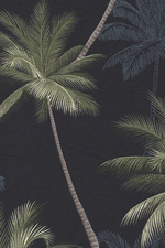 10malie vintage Hawaiian palm tree fabric on apparel cotton fabric.