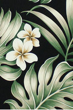 10mauna  - tropical vintage style, Hawaiian botanical flower fabric.