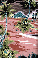 14isles  - tropical vintage style, Hawaiian landscape scenic.