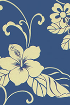 20hilo Barkcloth Hawaii Fabrics - Vintage Style Hawaiian Botanical Fabric areo style floral with hibiscus, leaves and vines. A cotton apparel weight fabric.