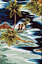 20isles - tropical vintage style, Hawaiian botanical fabric.