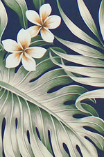 20mauna - tropical vintage style, Hawaiian botanical fabric.