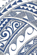 20tapalolo vintage Hawaiian vintage Abstract Stylized polynesian tattoo/tapa. 100% Cotton Poplin, 44/45