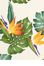 30imi All-Over. Bird of paradise and monstera.