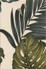 10monstera Hawaiian vintage style fabric